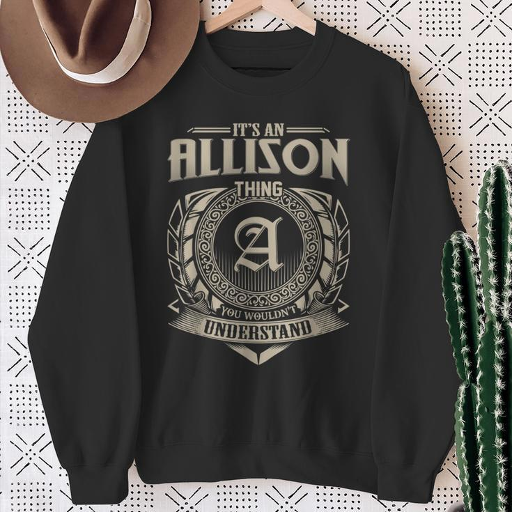 It's An Allison Thing You Wouldn't Understand Name Vintage Sweatshirt Gifts for Old Women