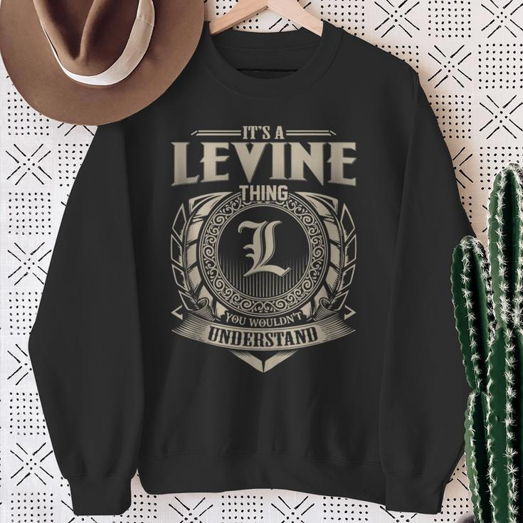 It's A Levine Thing You Wouldn't Understand Name Vintage Sweatshirt Gifts for Old Women