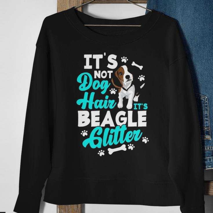It's Not Dog Hair It's Beagle Glitter Beagle Owner Sweatshirt Gifts for Old Women