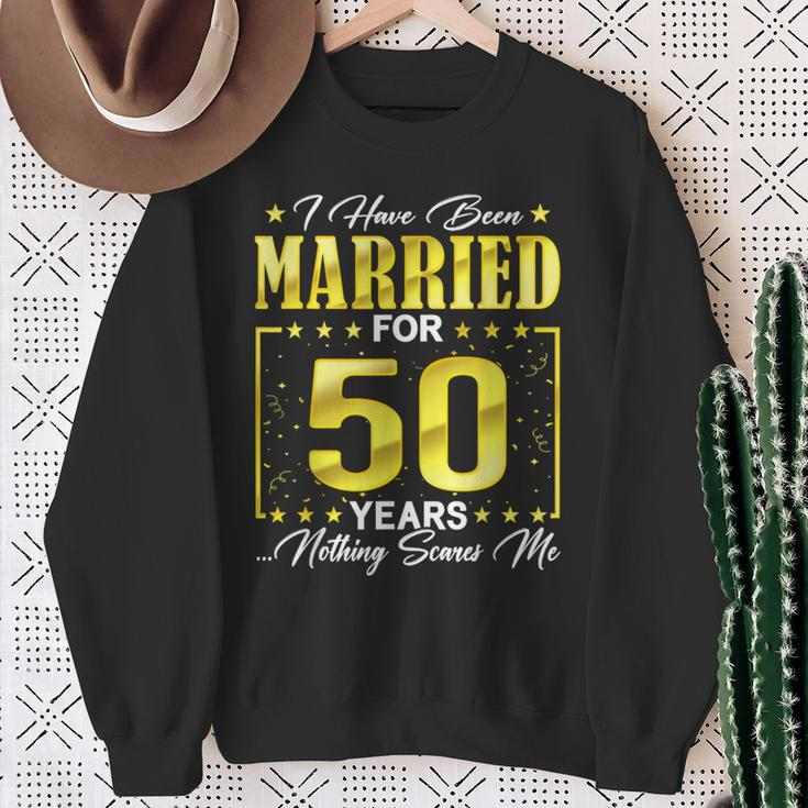 I've Been Married Couples 50 Years 50Th Wedding Anniversary Sweatshirt Gifts for Old Women