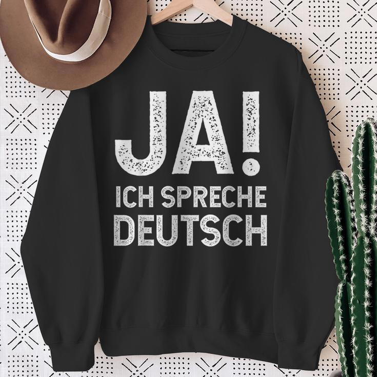 Ja Ich Spreche German Sweatshirt Geschenke für alte Frauen