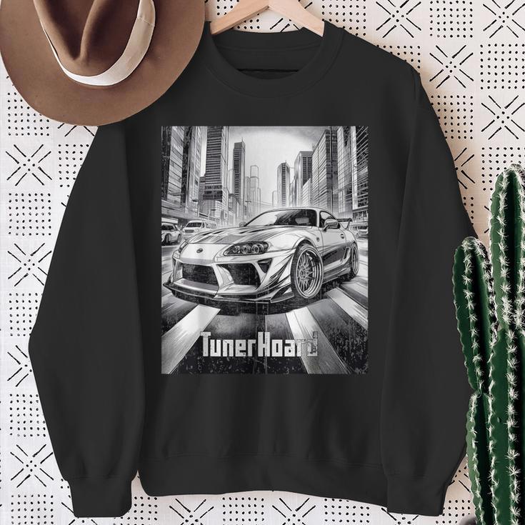 Jdm A80 Supra 2Jz Street Turbo Cars Fast Low Manga Racecar Sweatshirt Gifts for Old Women