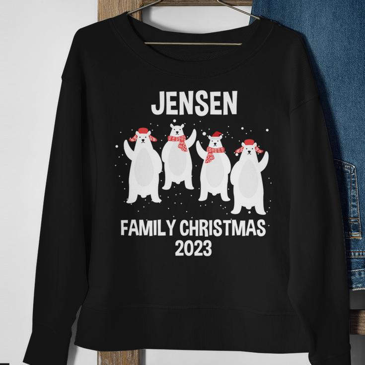 Jensen Family Name Jensen Family Christmas Sweatshirt Gifts for Old Women