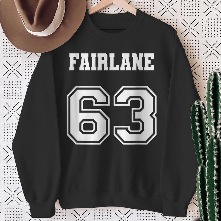 Jersey Style 63 1963 Fairlane Old School Classic Muscle Car Sweatshirt Gifts for Old Women