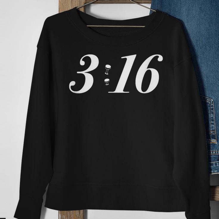 John 3 16 Bible Centre Jesus Christ Sweatshirt Gifts for Old Women