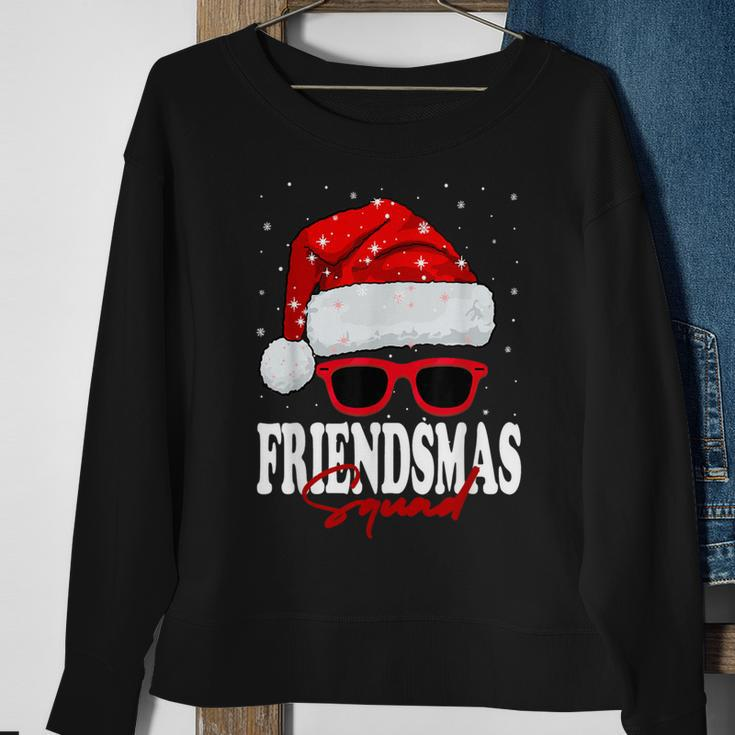 Jolly Friendsmas Squad Christmas Santa Hat Matching Friends Sweatshirt Gifts for Old Women