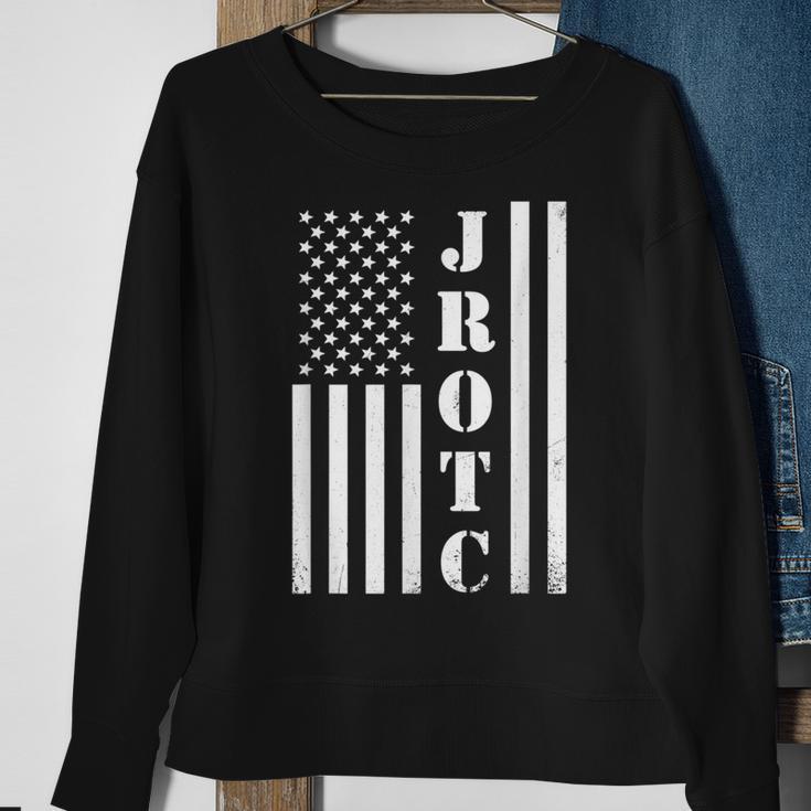 Jrotc American Flag Jrotc Veteran Sweatshirt Gifts for Old Women