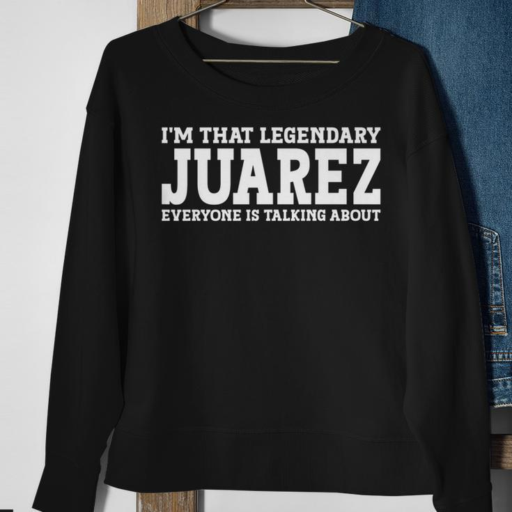 Juarez Surname Team Family Last Name Juarez Sweatshirt Gifts for Old Women