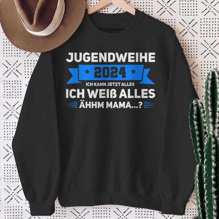 Jugendweihe 2024 Ich Kann Jetzt Alles Jugendweihe 2024 Sweatshirt Geschenke für alte Frauen