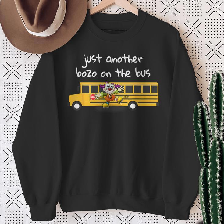 Just Another Bozo On The Bus Alcoholics Anonymous Slogan Sweatshirt Gifts for Old Women