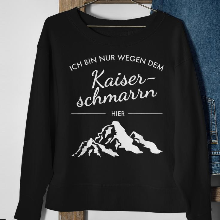 Kaiserschmarrn & Berge Sweatshirt, Blau, Wandern Motiv-Sweatshirt Geschenke für alte Frauen