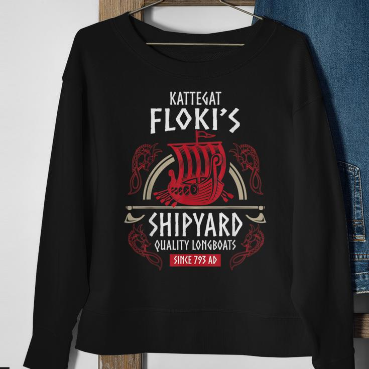 Kattegat Floki's Shipyard Viking & Nordic Mythology Sweatshirt Geschenke für alte Frauen