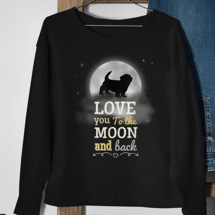Katzenliebhaber Mond Sweatshirt Love You to The Moon and Back Geschenke für alte Frauen