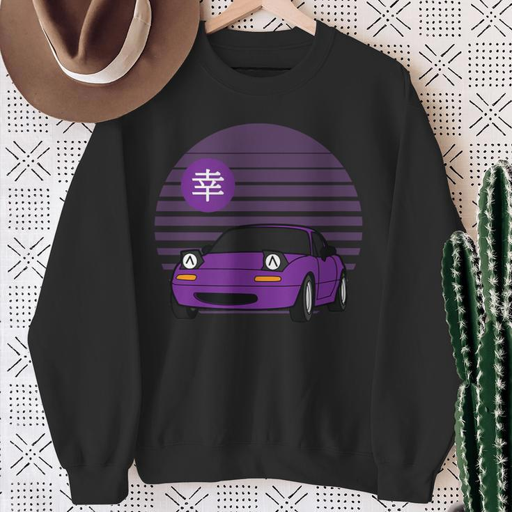 Kawaii Jdm Mx5 Na Purple Sweatshirt Geschenke für alte Frauen