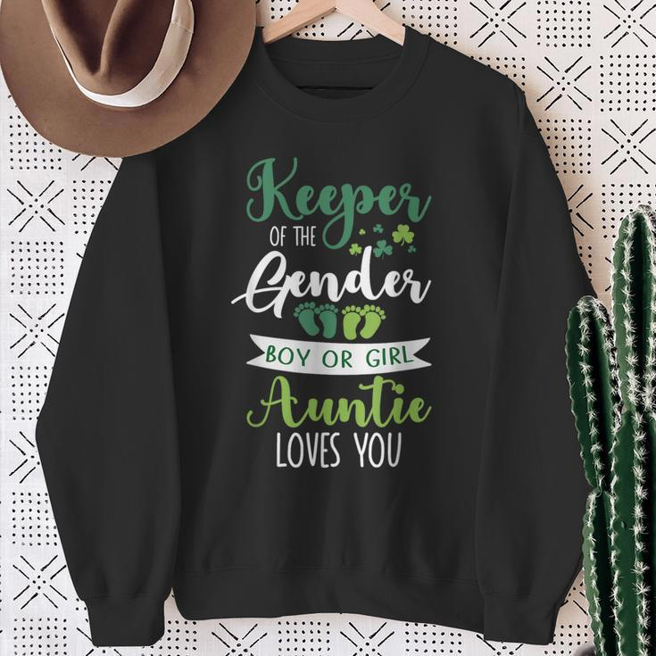 Keeper Of The Gender Auntie Sweatshirt Gifts for Old Women