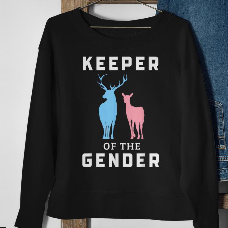 Keeper Of The Gender Buck Or Doe Gender Reveal Sweatshirt Gifts for Old Women