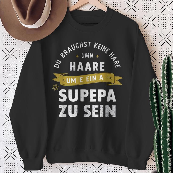 Keine Haare Aber Ein Super Papa Sweatshirt Geschenke für alte Frauen