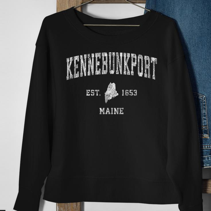 Kennebunkport Maine Me Vintage Athletic Sports Sweatshirt Gifts for Old Women