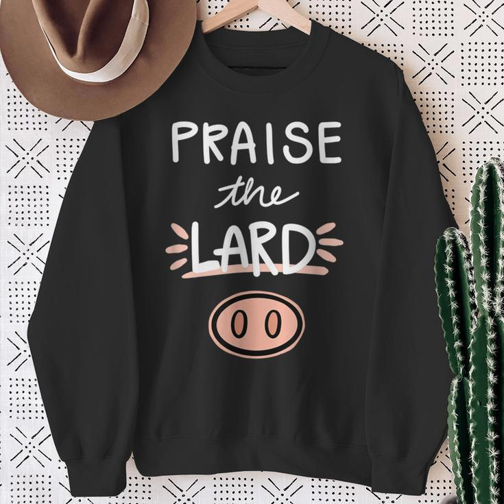 Keto Praise The Lard Bacon Sweatshirt Gifts for Old Women