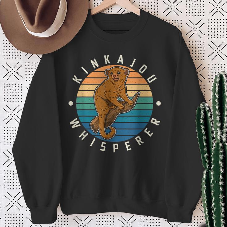 Kinkajou Wickelbär Potos Flavus Honigbär Kleinbär Sweatshirt Geschenke für alte Frauen