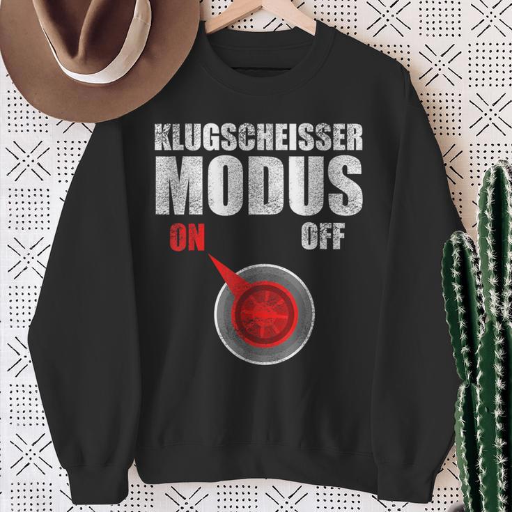 Klugscheißer Modus On Besserwisser Und Klugscheisser Sweatshirt Geschenke für alte Frauen