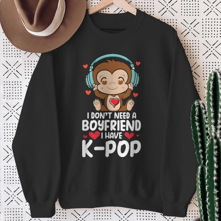 Kpop Items Bias Monkey Merch K-Pop Merchandise Fangirls Sweatshirt Gifts for Old Women