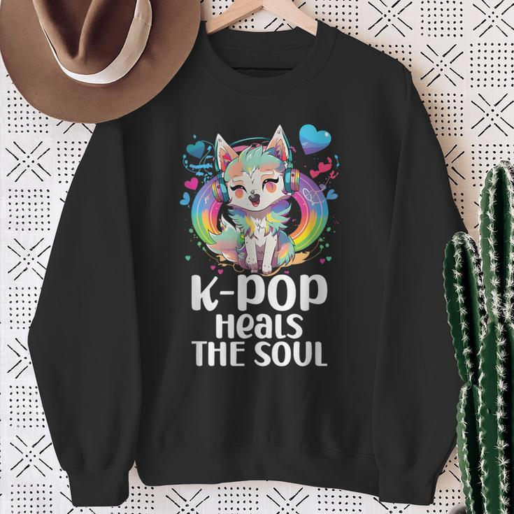 Kpop Items Bias Wolf Korean Pop Merch K-Pop Merchandise Sweatshirt Gifts for Old Women