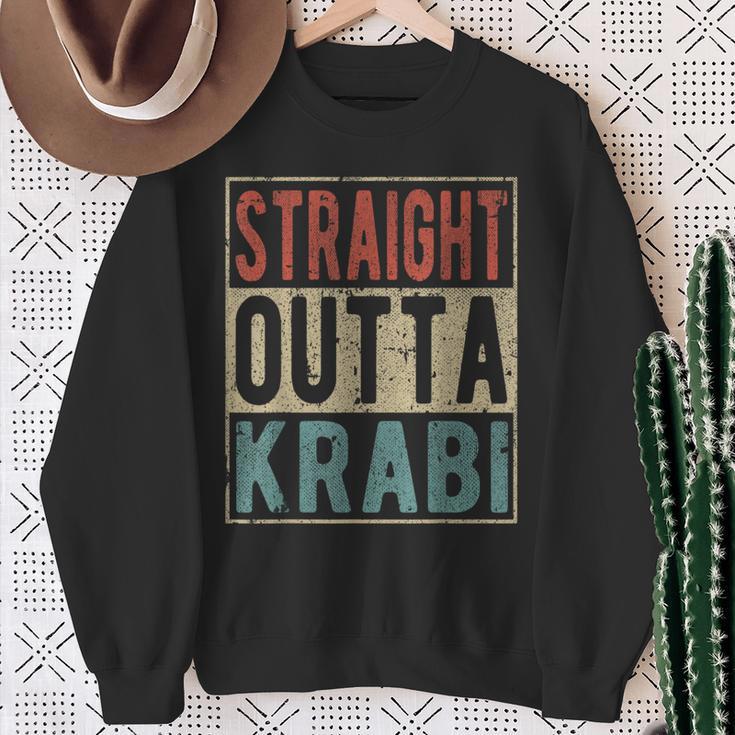 Krabi Souvenir Gerade Aus Krabi Sweatshirt Geschenke für alte Frauen