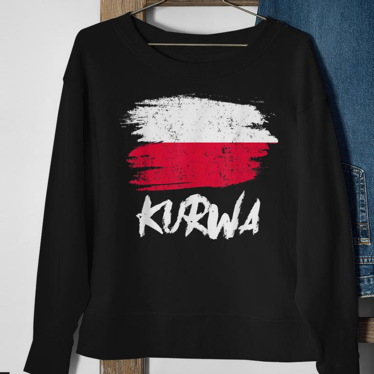 Kurwa Polska Poland Polish Sweatshirt Geschenke für alte Frauen