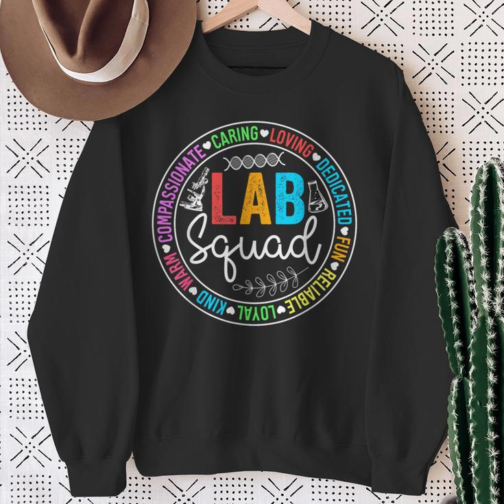 Lab Squad Lab Week 2024 Medical Laboratory Technician Sweatshirt Gifts for Old Women