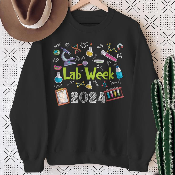 Lab Week 2024 Retro Medical Laboratory Tech Lab Week Sweatshirt Gifts for Old Women