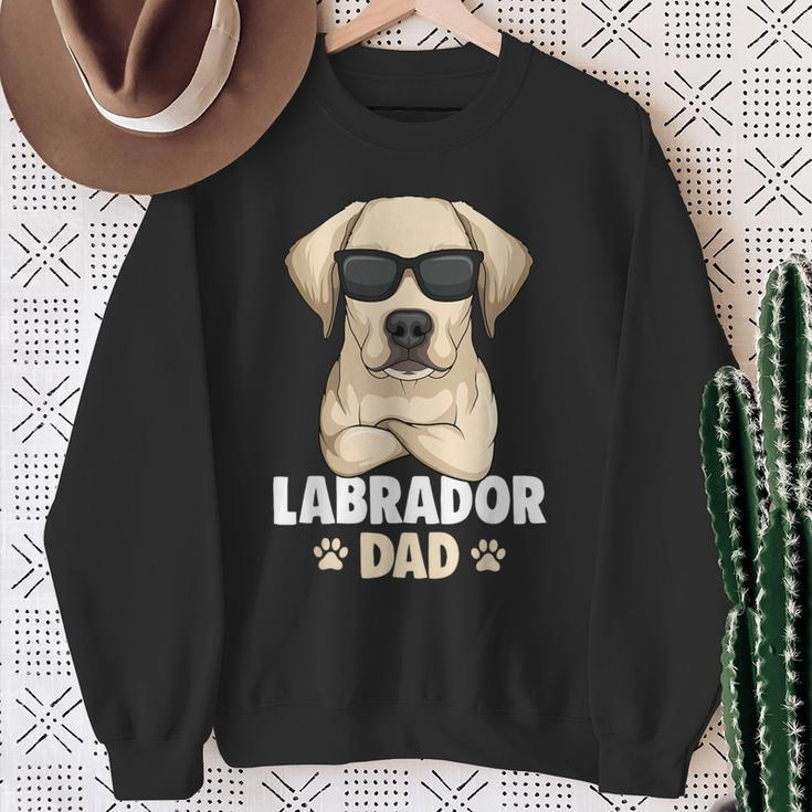 Labrador Dog Dad Sweatshirt Geschenke für alte Frauen
