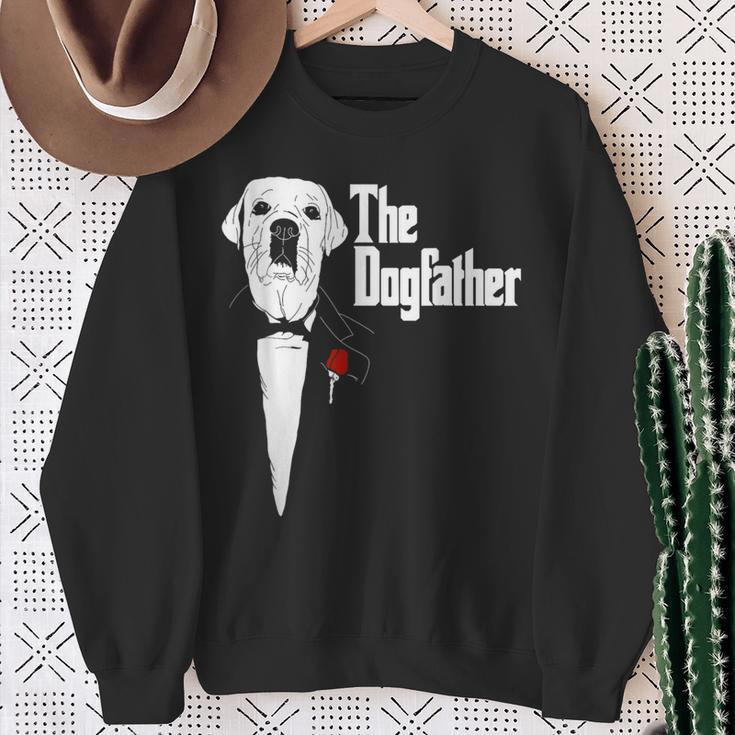 Labrador Retriever Dad The Dogfather Labrador Lab Sweatshirt Gifts for Old Women