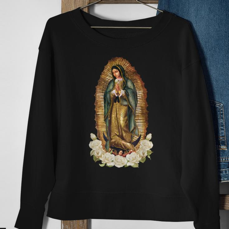Our Lady Of Guadalupe Virgin Mary Catholic Saint Sweatshirt Gifts for Old Women