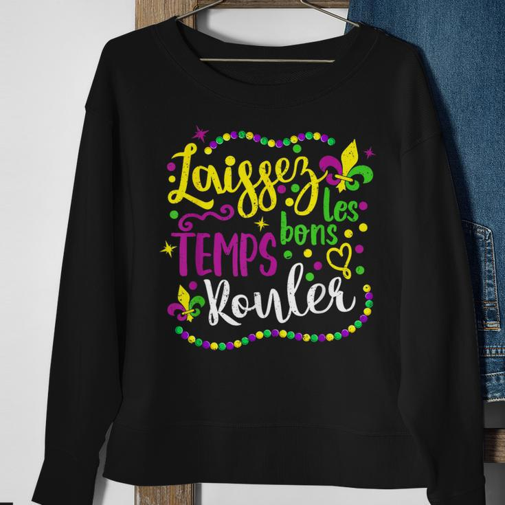Laissez Les Bons Temps Rouler Mardi Gras 2024 New Orleans Sweatshirt Gifts for Old Women