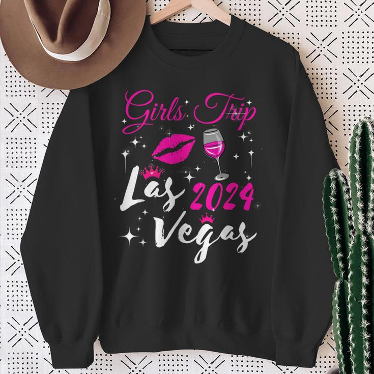 Las Vegas Girls Trip 2024 Girls Weekend Friend Matching Sweatshirt Gifts for Old Women
