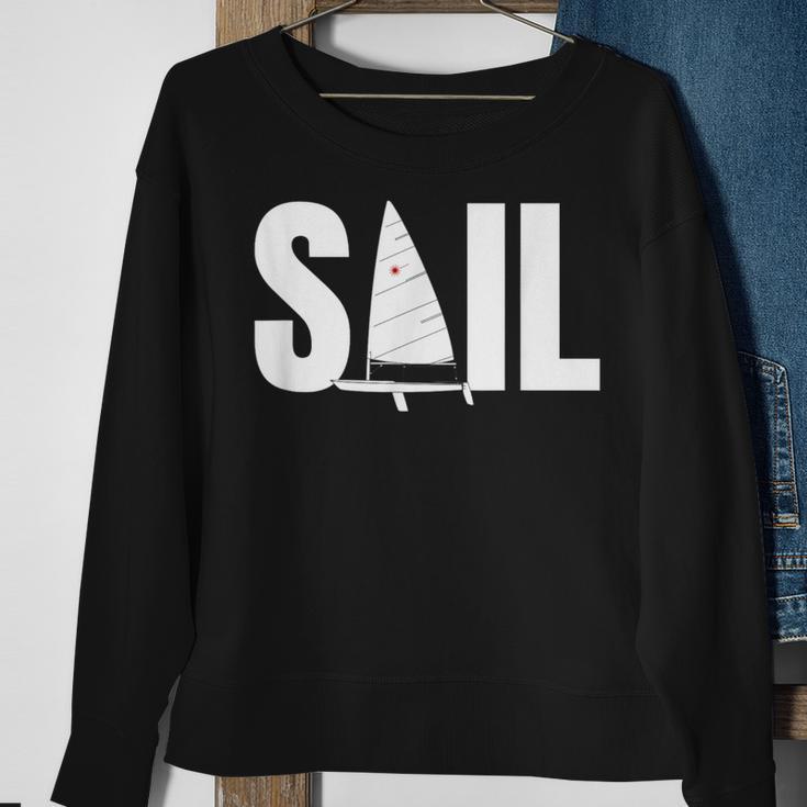 Laser Sail Sailing For Sailors Sweatshirt Gifts for Old Women