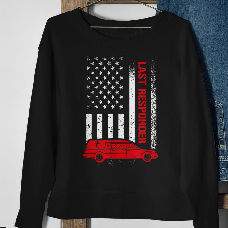 Last Responder Mortician Mortuary Science Funeral Director Sweatshirt Gifts for Old Women