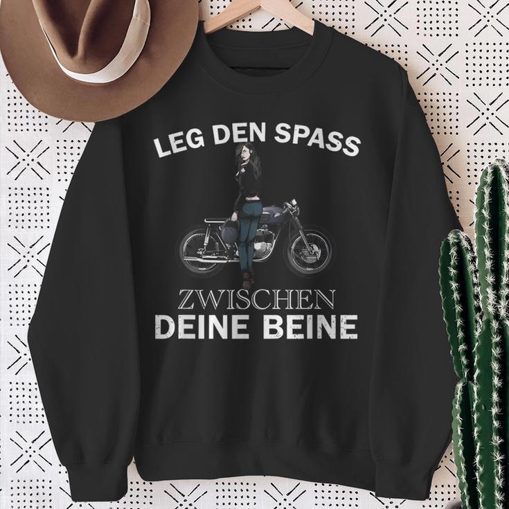 Leg Den Spass Zwischen Deine Beine Sweatshirt Geschenke für alte Frauen