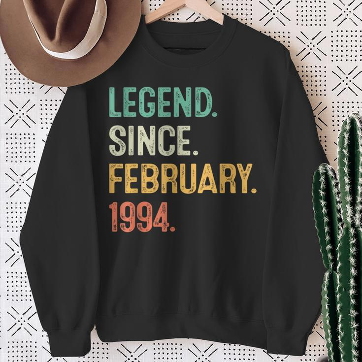 Legend Since February 1994 30Th Birthday 30 Years Old Sweatshirt Gifts for Old Women