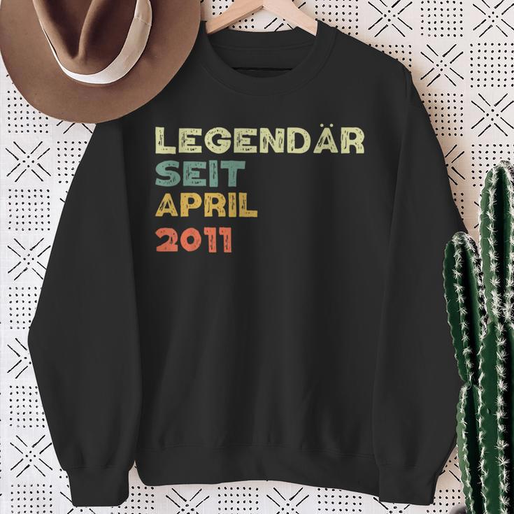 Legendär Seit April 2011 Geboren Sweatshirt Geschenke für alte Frauen