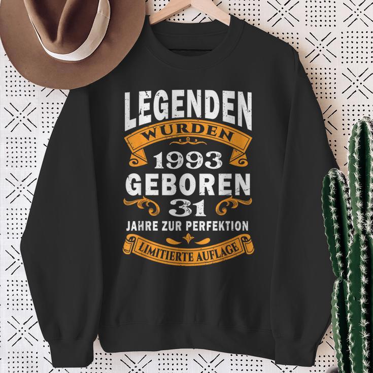 Legenden 1993 Geboren Geschenk Jahrgang 31 Geburtstag Sweatshirt Geschenke für alte Frauen