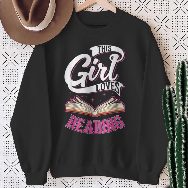 Leseratte Bücher Mädchen Bücherwurm Sweatshirt Geschenke für alte Frauen