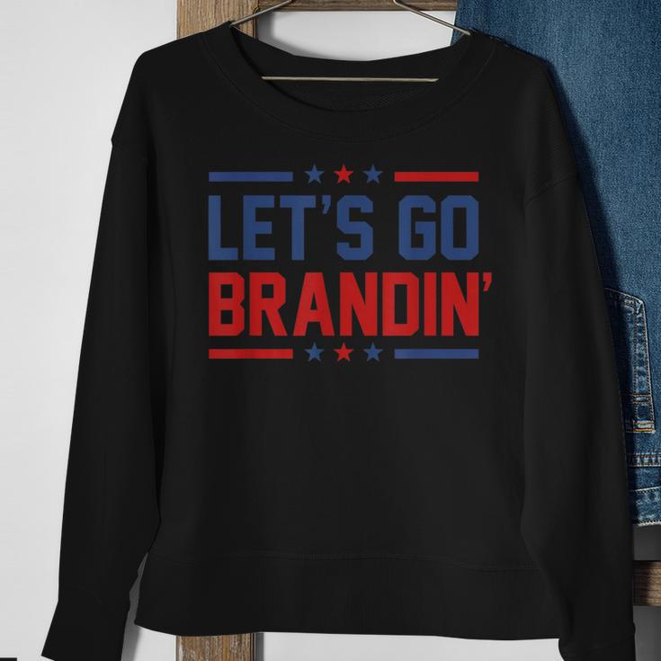 Let's Go Brandin' Anti Joe Biden Quote Sweatshirt Gifts for Old Women