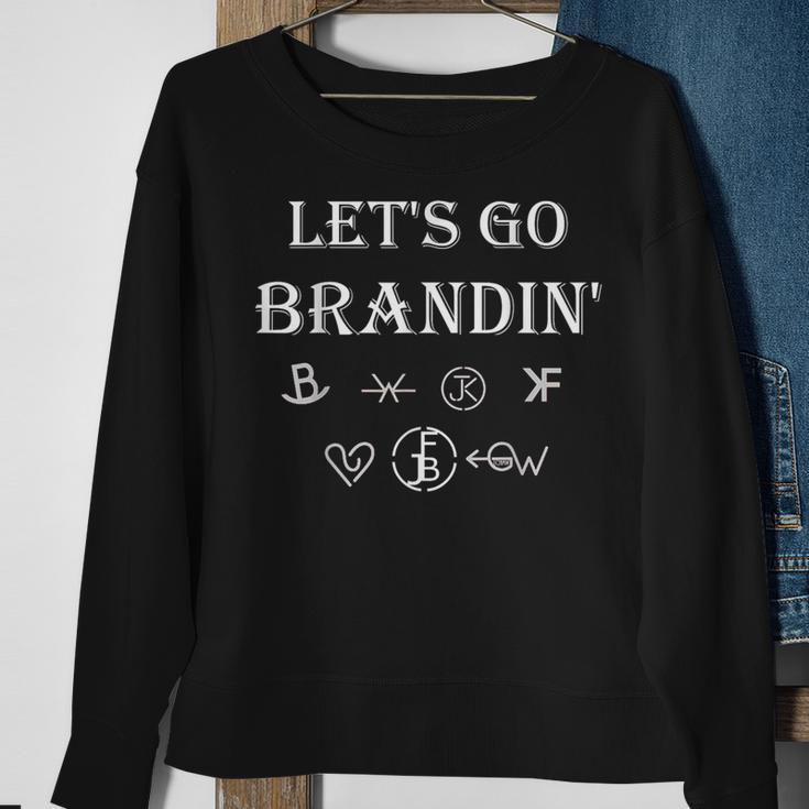 Let's Go Brandin' Ranching Farming Cattle Brands C Sweatshirt Gifts for Old Women