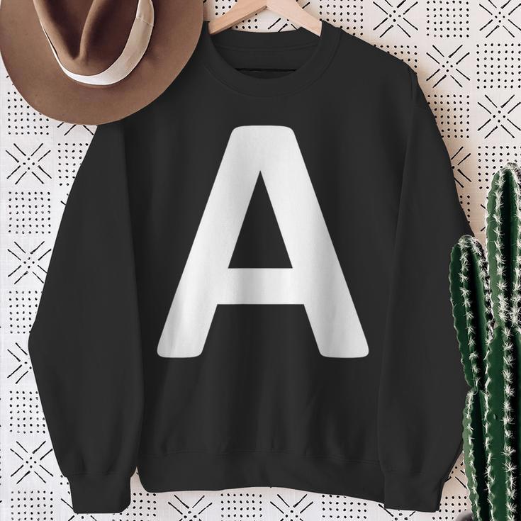 Letter A Sweatshirt Geschenke für alte Frauen