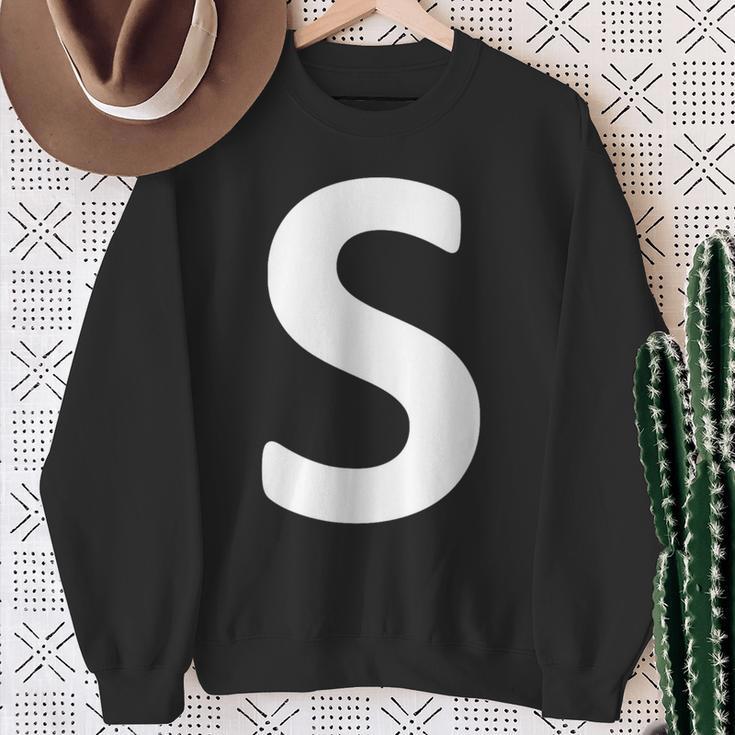 Letter S Sweatshirt Geschenke für alte Frauen