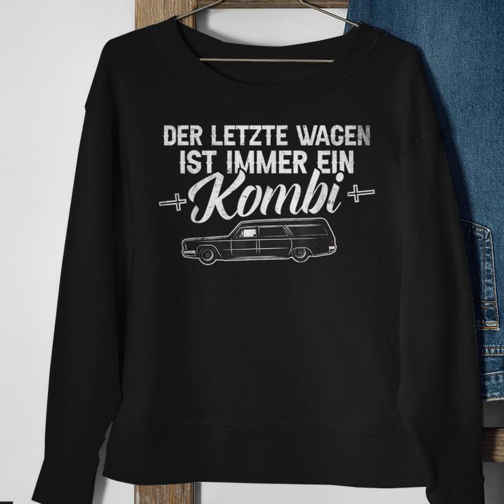 Letzter Wagen Kombi Bestatter Auto Slogan Sweatshirt, Einzigartiges Design Geschenke für alte Frauen