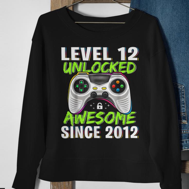 Level 12 Unlocked Awesome Since 2012 12Th Birthday Boys Sweatshirt Gifts for Old Women