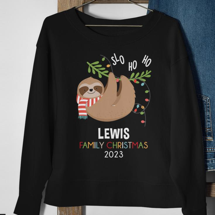 Lewis Family Name Lewis Family Christmas Sweatshirt Gifts for Old Women